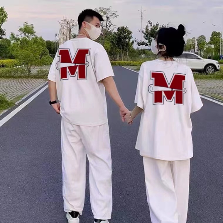 NRVP Áo Thun Unisex Mùa Hè Dáng Suông Tay Cộc Phong Cách Hàn Quốc Cho Nam Nữ