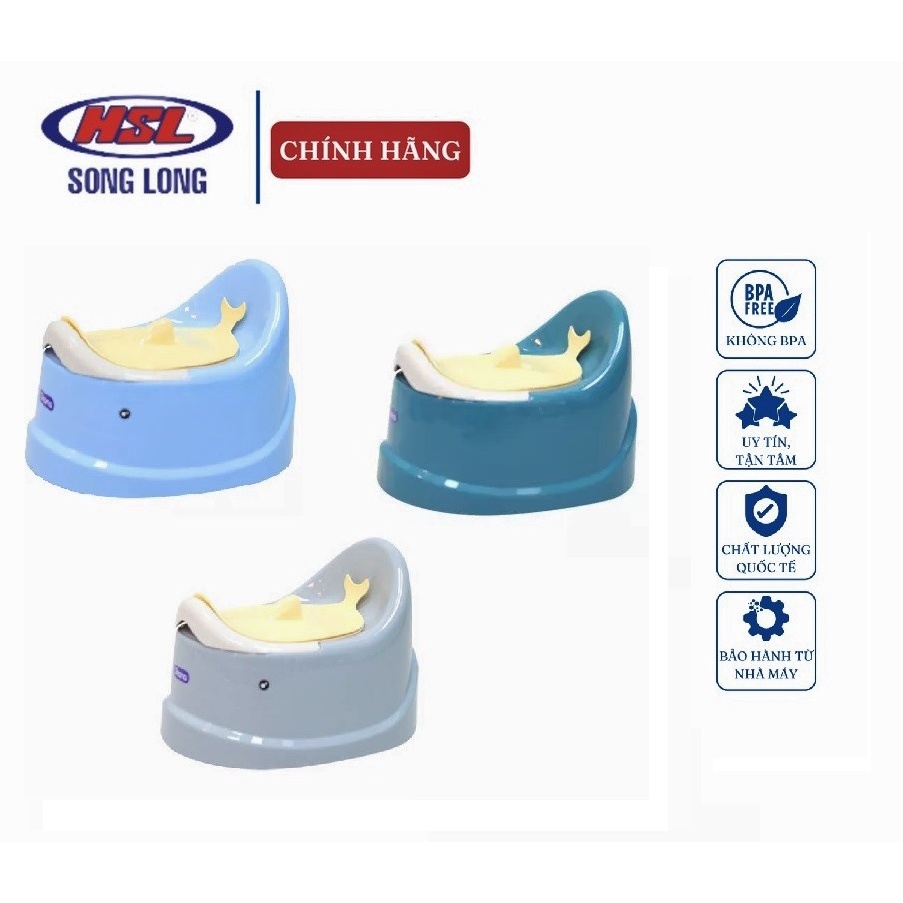 Bô Trẻ Em Hình Cá Heo Chống Trơn Trượt Có Chỗ Dựa Và Khay Tiện Dụng