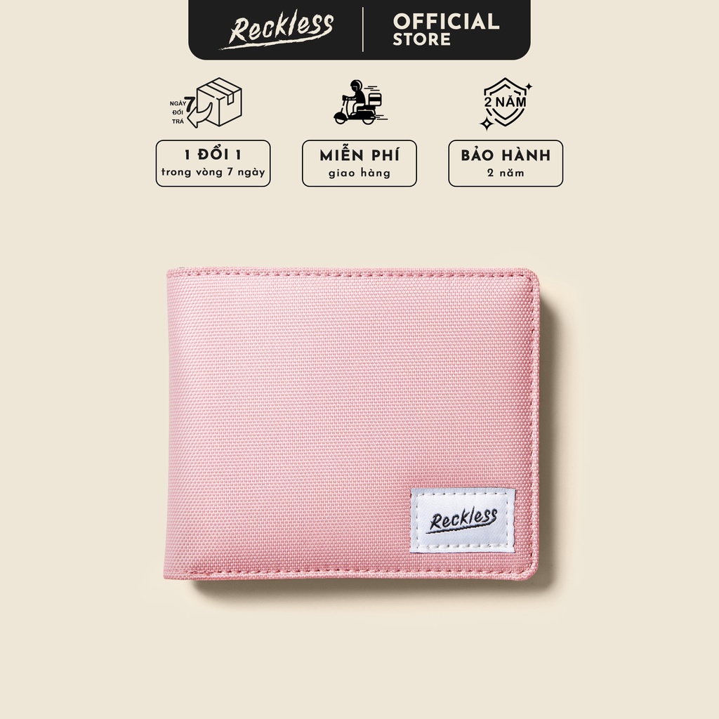 Ví Vải Gập Ngang Bifold Reckless John Wallet Màu Phối Polyester Kháng Nước