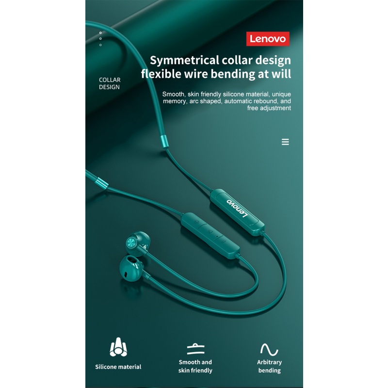 Lenovo Tai Nghe Không Dây Sh1 Tai Nghe Thể Thao Xe05 Xe66 Pro He05 Tai Nghe Bluetooth 5.0 Tai Nghe Đeo Cổ Tai Nghe VN