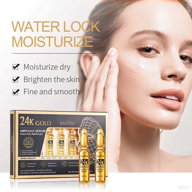 Set 7 Ống Tinh Chất Ampoule Dưỡng Ẩm Làm Trắng Da Chống Nếp Nhăn Và Lão Hóa
