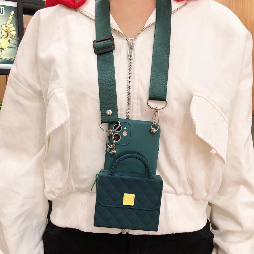 Ốp Điện Thoại Thời Trang Kèm Ví Đựng Thẻ Cho IPhone14 14Max 13Po 12Mini 11Promax X XS XR XSMAX 5 6 7 8Plus