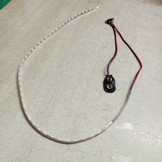 Đế pin 9V kèm công tắc và đèn led dùng để trang trí và chế tạo