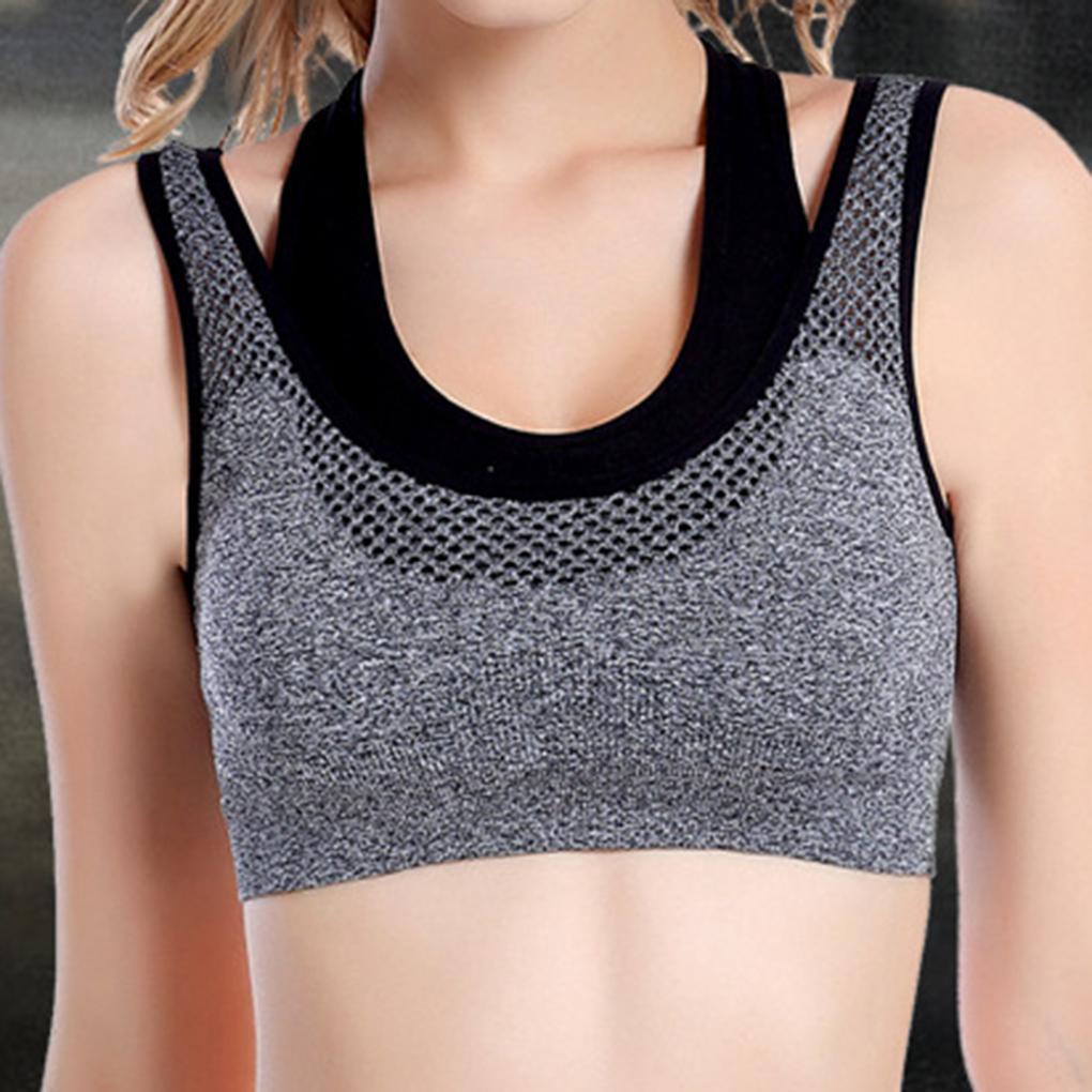 Áo Ngực Thể Thao Hai Lớp Không Đường May Có Mút Đệm
