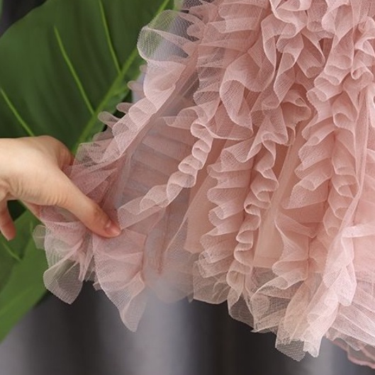 Đầm Công Chúa Màu Hồng In Họa Tiết Hoạt Hình Phong Cách Hàn Quốc Thời Trang Cho Bé Gái