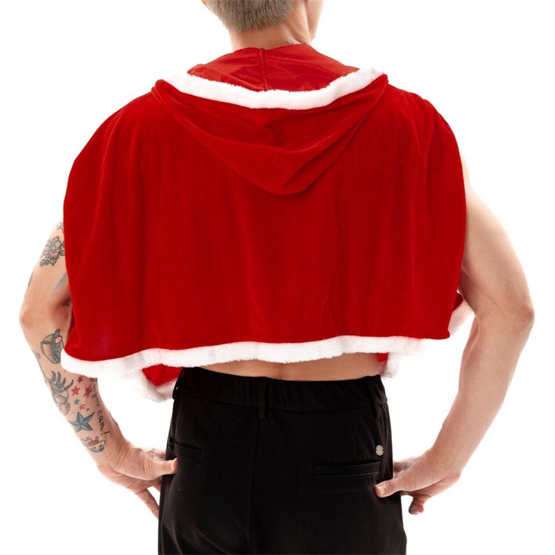 Áo Choàng Nhung Hóa Trang Ông Già Noel Kèm Nón Cho Người Lớn