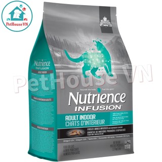 NUTRIENCE ORIGINAL INDOOR - Túi 500G Thức Ăn Hạt Cho Mèo Trưởng Thành Vị Gà & Rau Củ Quả Hàng Chính Hãng