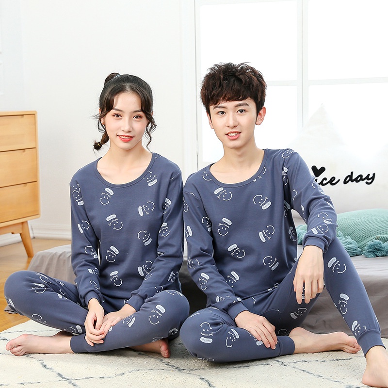 Bộ Đồ Ngủ 2 Món 100% Cotton Dành Cho Bé Trai 7-18 Tuổi 30-70kg