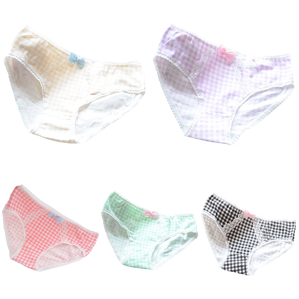 {Soltweter} Quần Lót Nữ Lưng Thấp Họa Tiết Lưới Ren Hoa Nơ