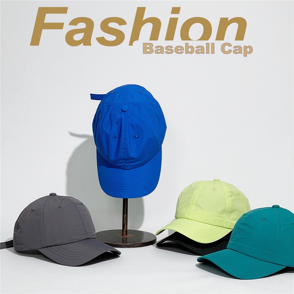 Mũ Lưỡi Trai Màu Sắc Trơn Chống Thấm Nước Thoáng Khí Nhanh Khô Thời Trang Mùa Hè Cho Nam Nữ