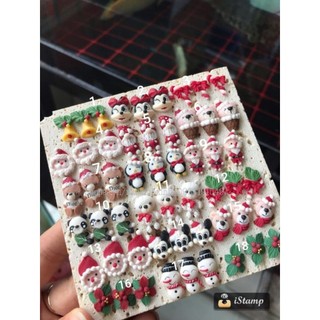 Hoa nail đẹp , hoa bột vừa form móng thật , set thú hot trend - shop ruby nail hoa bột noel ❄🎄🎁☃🎅 trang trí móng