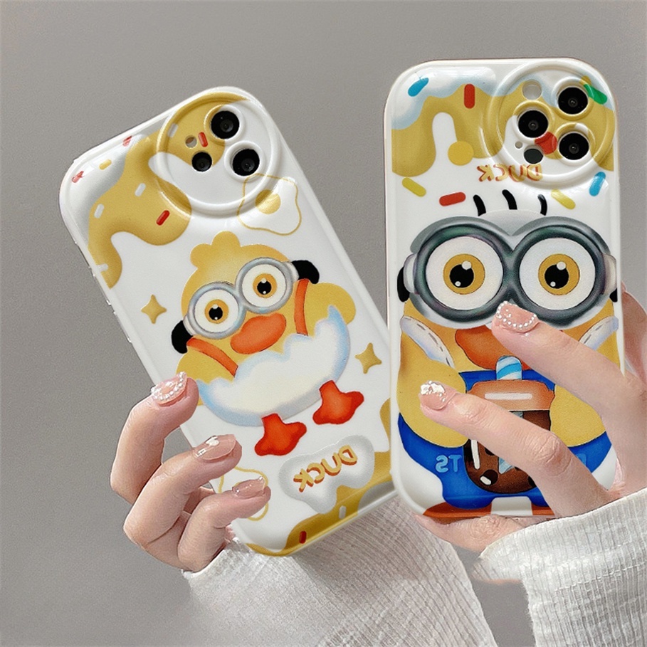 Ốp Điện Thoại Hình Chú Gà Con Màu Vàng Cho Iphone6 6splus 7 7plus 8 8plus XR x xs 12 11 pro max plus 13 promax-5011