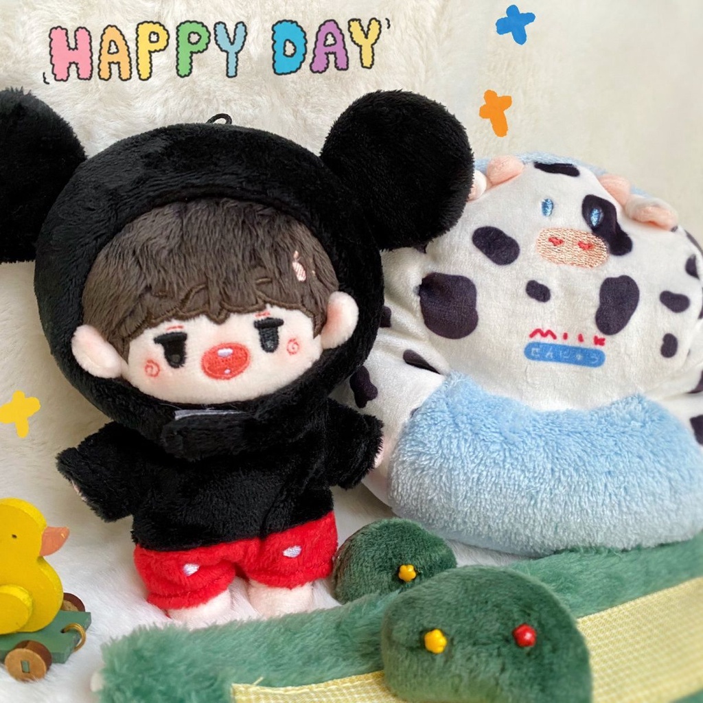 Búp Bê Nhồi Bông Cotton 10cm Đáng Yêu
