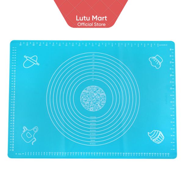Set Thảm Nhào Bột Silicon Chống Dính Và Cây Lăn Bột, Dụng Cụ Làm Bánh An Toàn, Tiện Lợi, Dễ Dàng Vệ Sinh - Lutu Mart