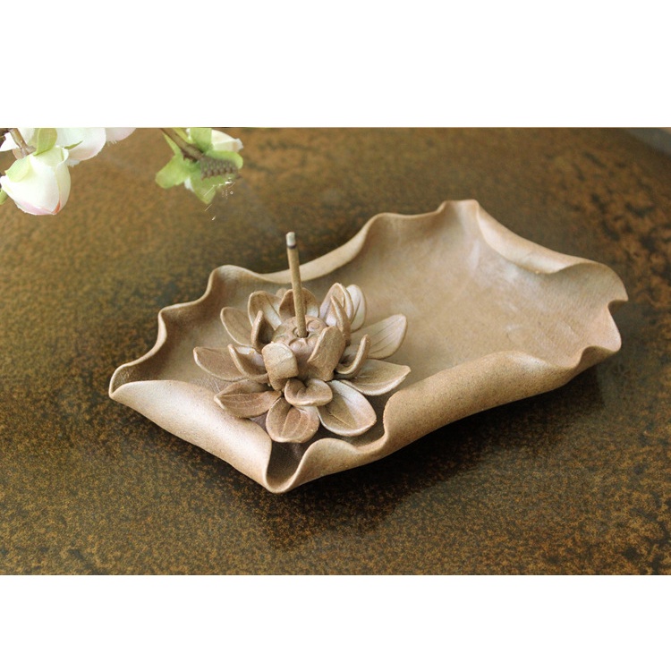 Đĩa cắm nhang và xông trầm nụ 2in1 song an eco