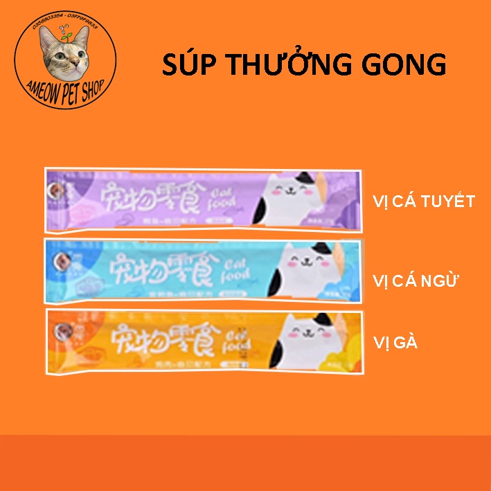 COMBO 10 THANH SÚP THƯỞNG CHO MÈO