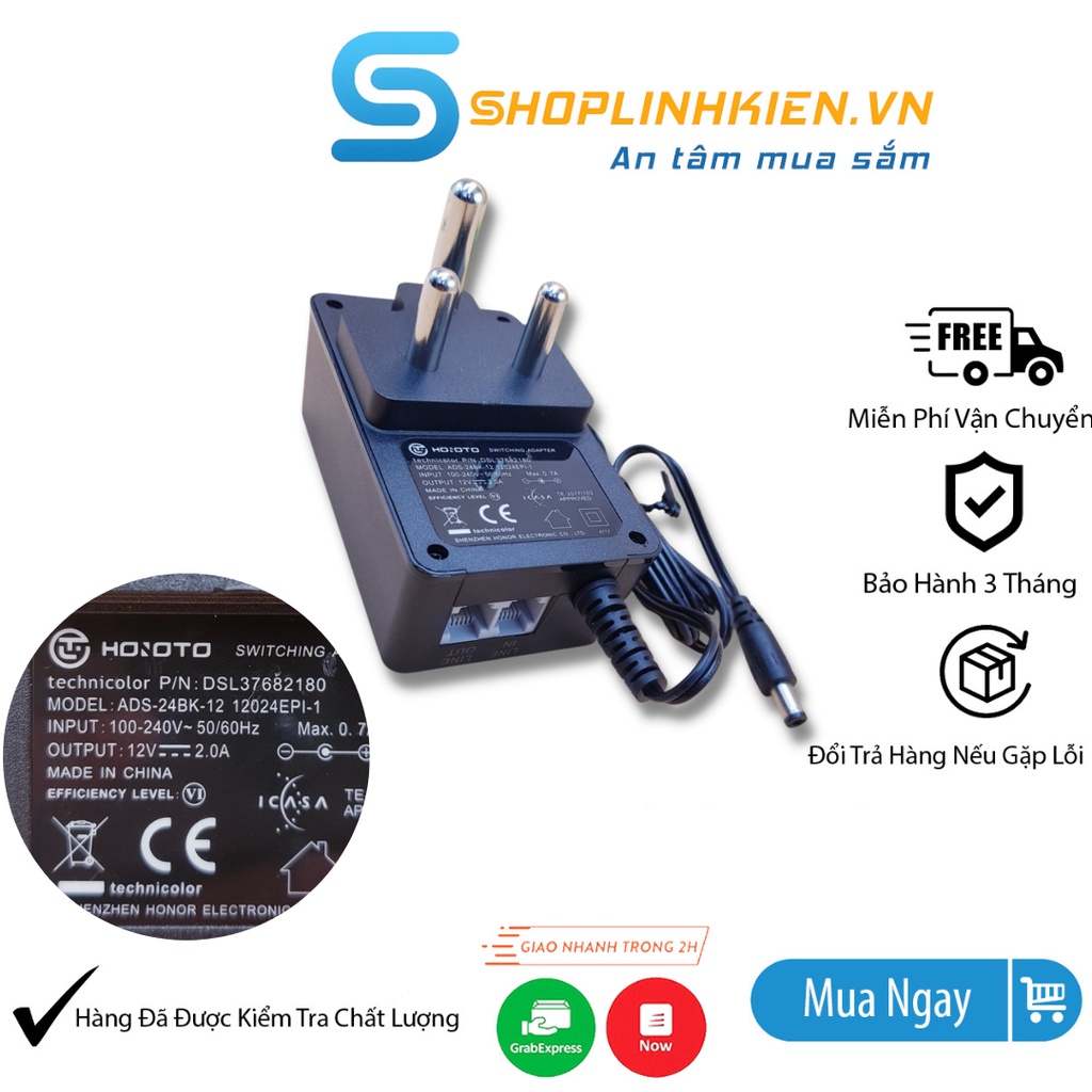 Nguồn POE12V2A Chuyên Dự Án ADS-24BK-12-ShopLinhKienM2M