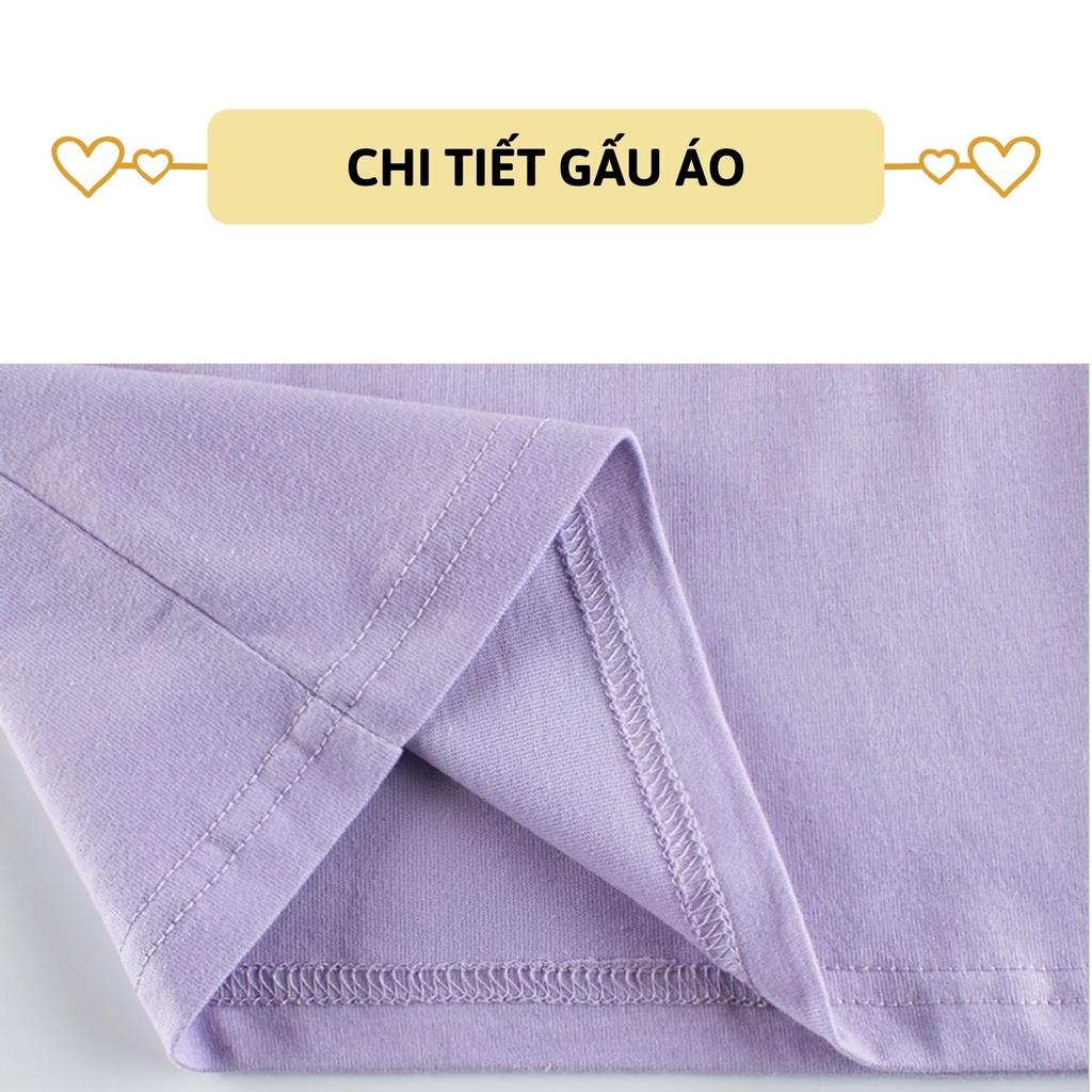 Áo thun dài tay bé gái 27Kids 27Home áo thu đông nữ 100% Cotton cho trẻ từ 2-10 tuổi GLTS2