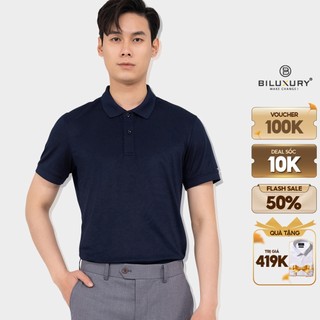 Áo thun polo nam Biman by Biluxury 5APCB011 form chuẩn bodyfit vải coolmax không nhăn siêu nhẹ mát