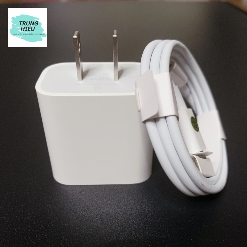 Bộ Củ Cáp Sạc Nhanh PD 20w Cho 7/8/X/11/12/13. Cáp TypeC to 20w