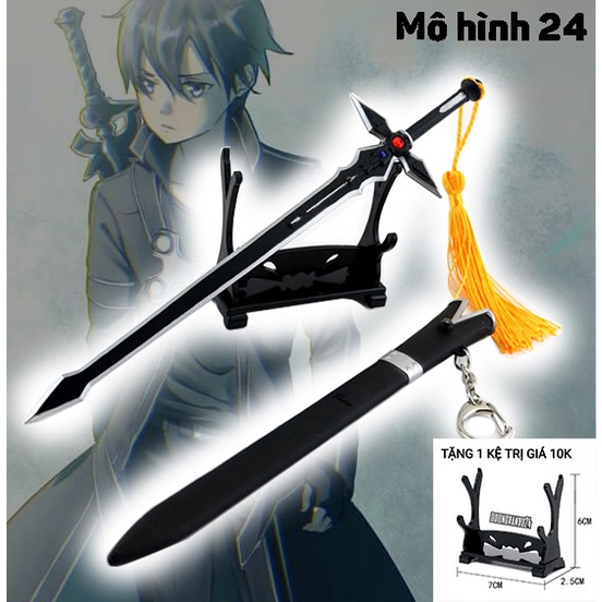 [RẺ VÔ ĐỊCH] Mô hình móc khóa Kirito Sword art Online Thanh Kiếm Elucidator mạnh nhất trong Anime SAO