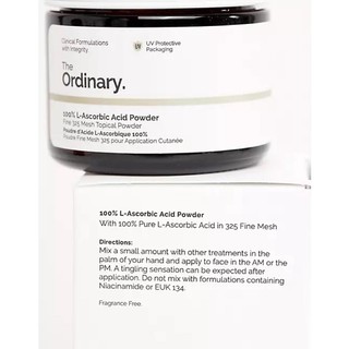 Bột Vitamin C 100% L-Ascorbic Acid Powder - The Ordinary L ascorbic powder