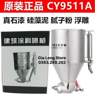 Máy phun gai gấm tường nhà bình inox - 9511a