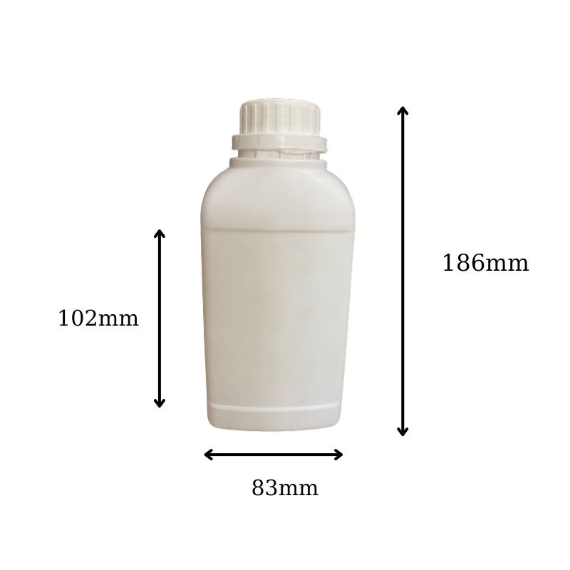 Chai nhựa vuông HDPE 1000ml và 500ml