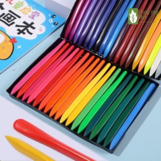 Bộ 24 bút màu hữu cơ cho bé tập vẽ không dính tay, an toàn cho sức khỏe, bộ bút sáp màu hữu cơ cho bé