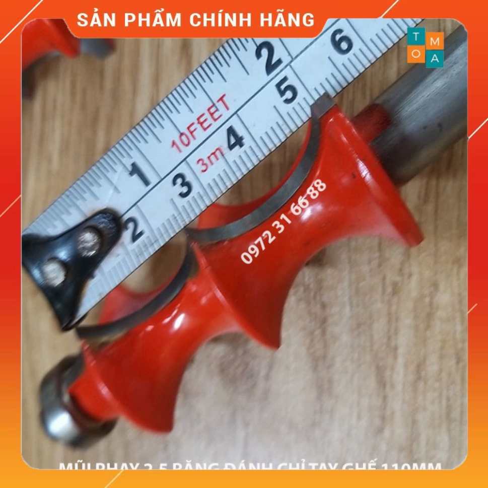 MŨI SOI GỖ - MŨI PHAY GỖ 2.5 RĂNG ĐÁNH CHỈ TAY GHẾ 110MM HÀNG VIỆT NAM CHẤT LƯỢNG CAO