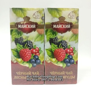 Trà Maisky Nga vị trái cây rừng hộp 25 gói