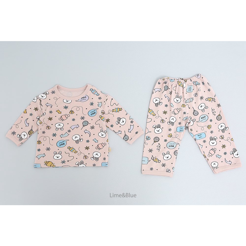Lime&Blue bộ đồ thỏ cho bé Hàn Quốc