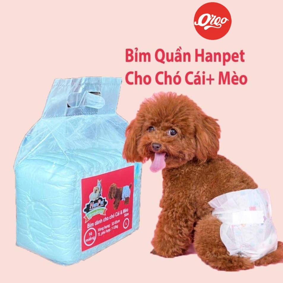 (Lẻ 1 miếng) Bỉm cho chó mèo Orgo New (chó đực và chó cái)