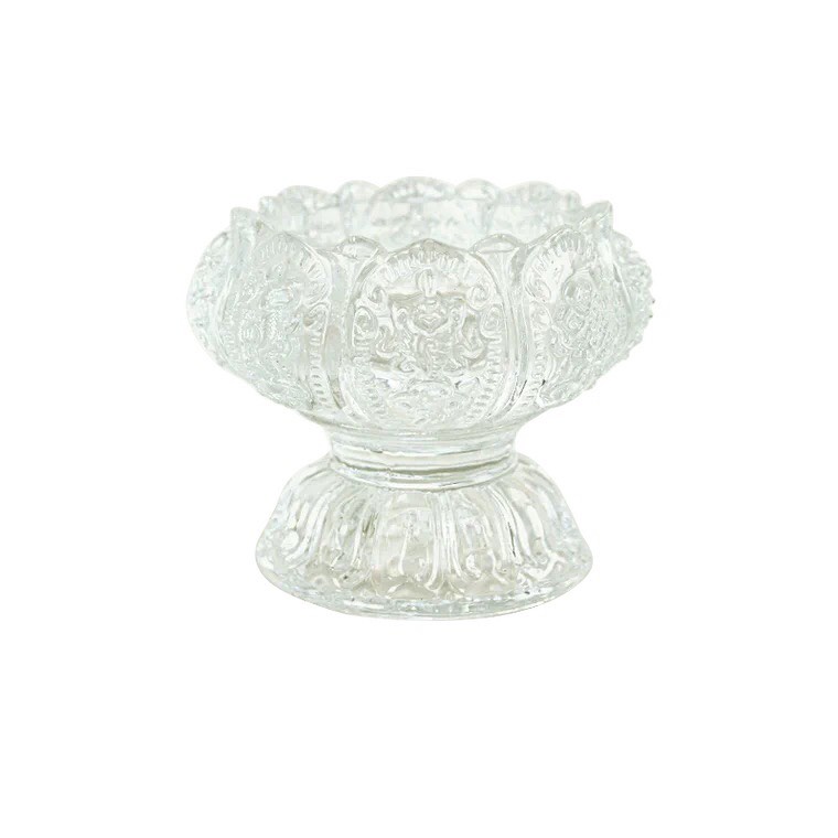 Giá nến thủy tinh bát kiết tường cúng phật