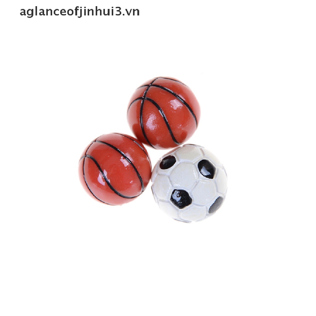 Quả Bóng Đá Và Bóng Rổ Mini Tỉ Lệ 1: 6 / 1: 12 Trang Trí Nhà Búp Bê