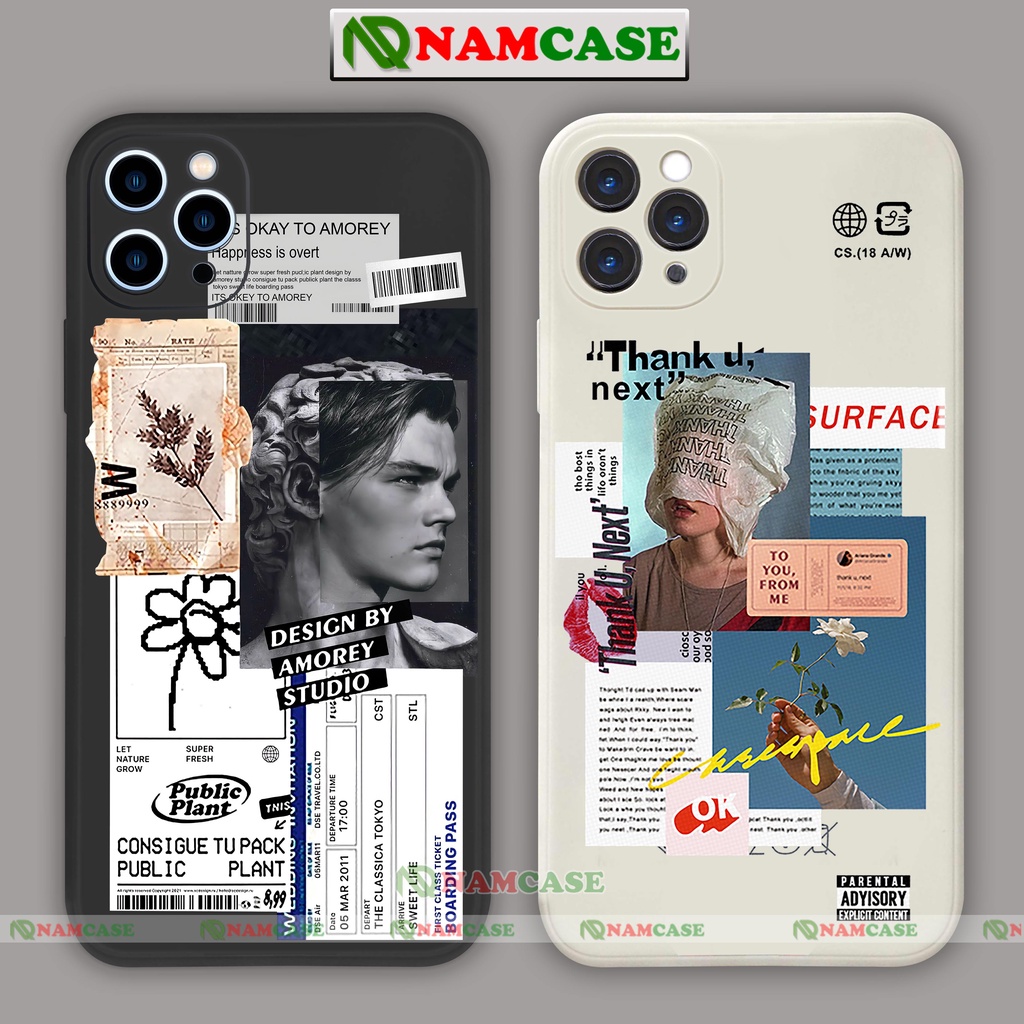 Ốp lưng điện thoại iPhone cặp đôi hoạt hình cute dễ thương đẹp cạnh vuông ip 6/6s/7/8/X/XS/XR/11/12/13/14 Pro Plus Max