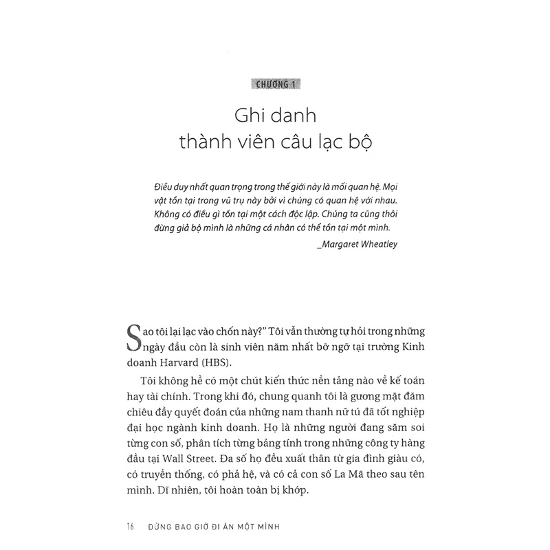 Sách - Đừng Bao Giờ Đi Ăn Một Mình