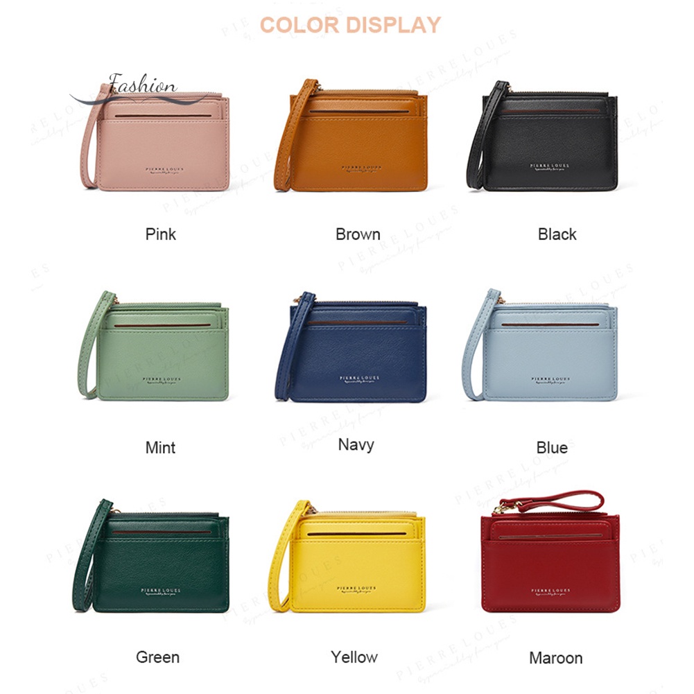 Ví Dài Mini Có Khóa Kéo Đựng Thẻ Dành Cho Nữ