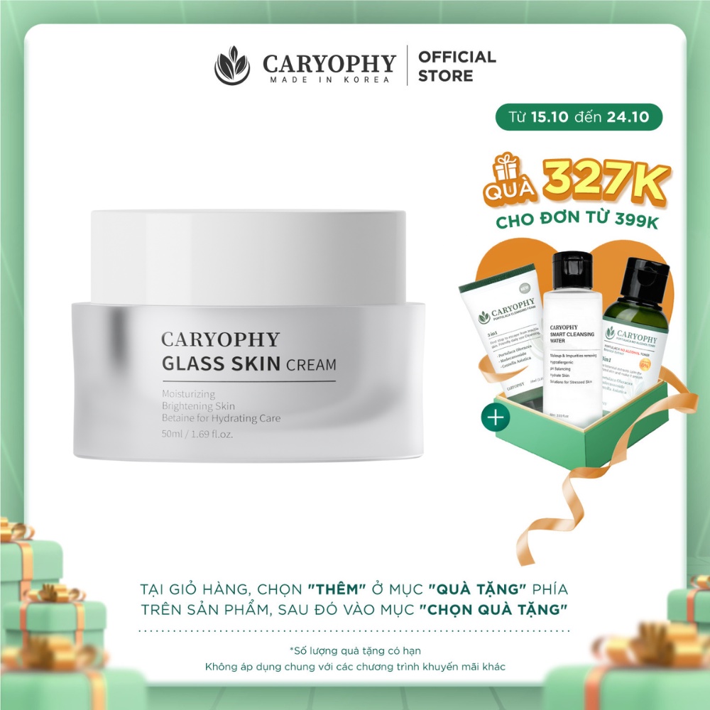 Kem Dưỡng Sáng Da Caryophy Glass Skin Cream 50ml