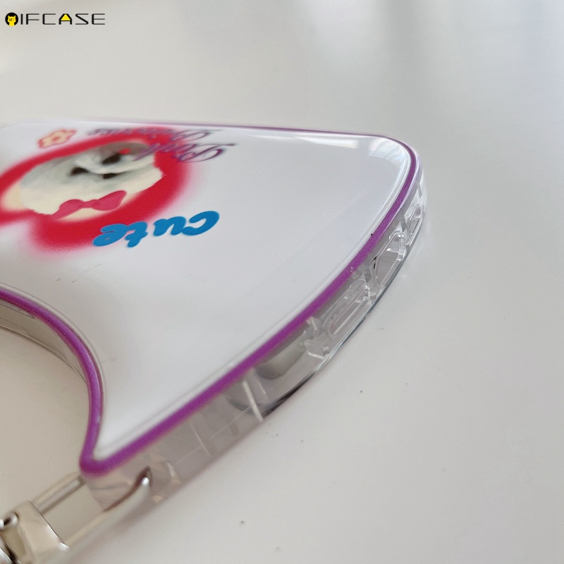 Ốp Điện Thoại Dạng Túi Xách Hình Cún 3D Có Dây Đeo Chống Sốc Cho iPhone 14 Plus 14 13 12 11 Pro Max