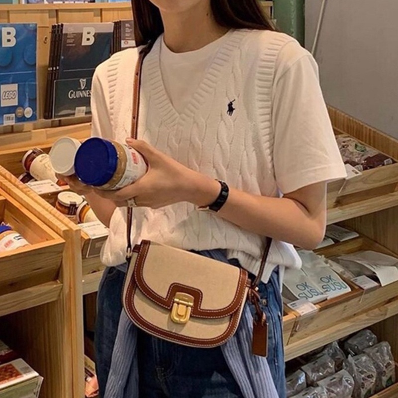Túi Đeo Vai Phong Cách retro niche Màu Sắc Thời Trang Cho Nữ