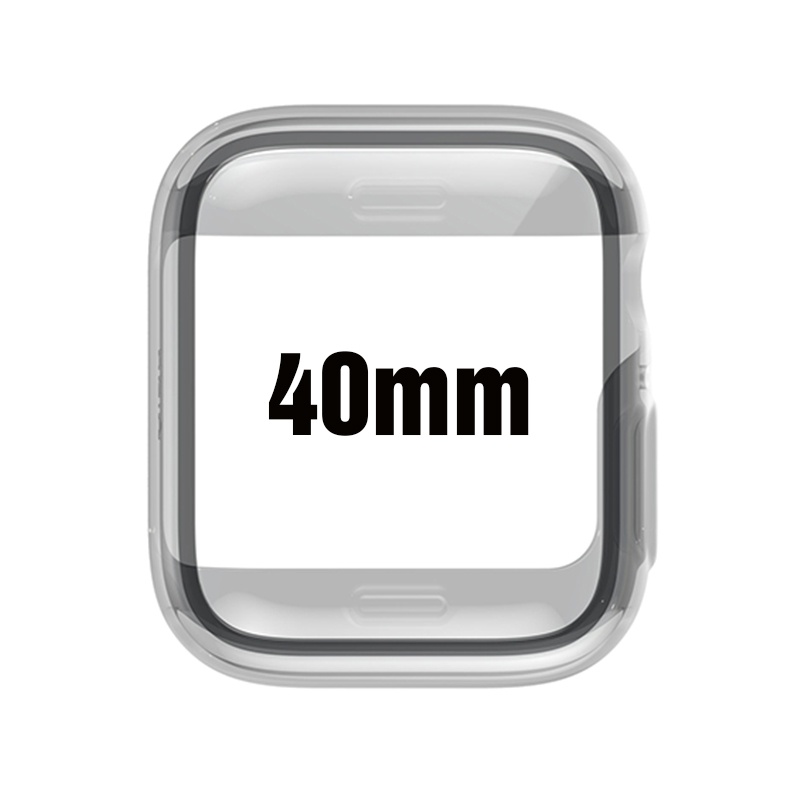 Ốp Apple Watch UNIQ Garde Hybrid Bảo Vệ Màn Hình Apple Watch Series 1,2,3,4,5,6,7/ SE  Màu Xám Khói