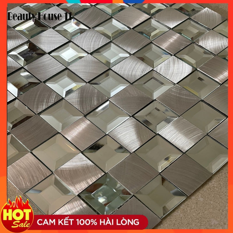 Gạch thủy tinh, gạch mosaic trang trí nhà cửa, trang trí quán cao cấp