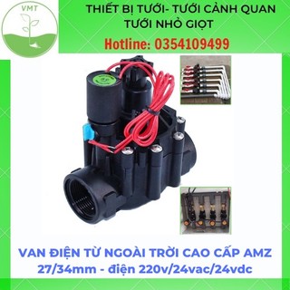 Van điện từ ngoài trời cao cấp amz 27/34mm - điện 220v/24vac/24vdc