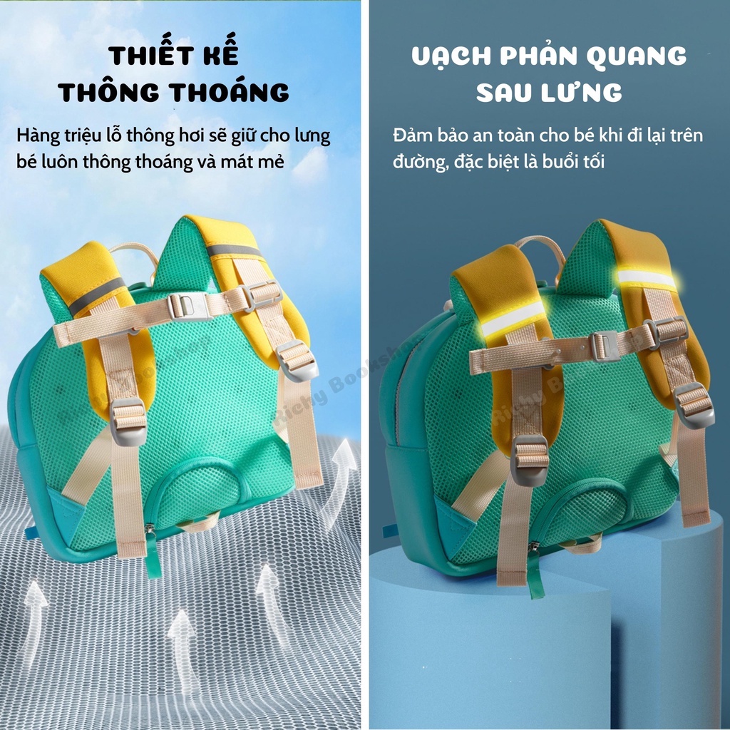 Balo Cặp Hình Thú 3D Cho Bé 3 - 6 Tuổi - Mideer Kid Backpack