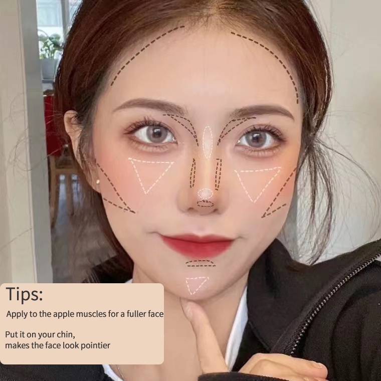 Novo® Thỏi Kem Bắt Sáng Hai Đầu Tạo Hiệu Ứng Trang Điểm Tự Nhiên 3D Lâu Trôi 2.7g 5494