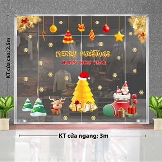 Decal trang trí giáng sinh 2023 combo số 14