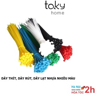 Túi 100 Dây Thít, Lạt Nhựa, Dây Rút Nhiều Màu, Nhỏ Gọn, Bền Chắc,Tiện Lợi, Công Cụ Tiện Dụng Cho Gia Đình. Takyhome 5600