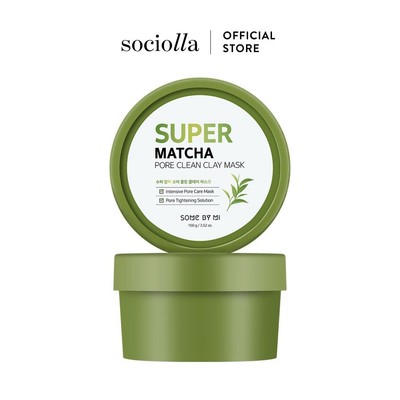 Mặt Nạ Đất Sét Trà Xanh Some By Mi Super Matcha Pore Clay Mask 100gr Se Khít Lỗ Chân Lông