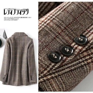 2407BL -Blazer kẻ caro